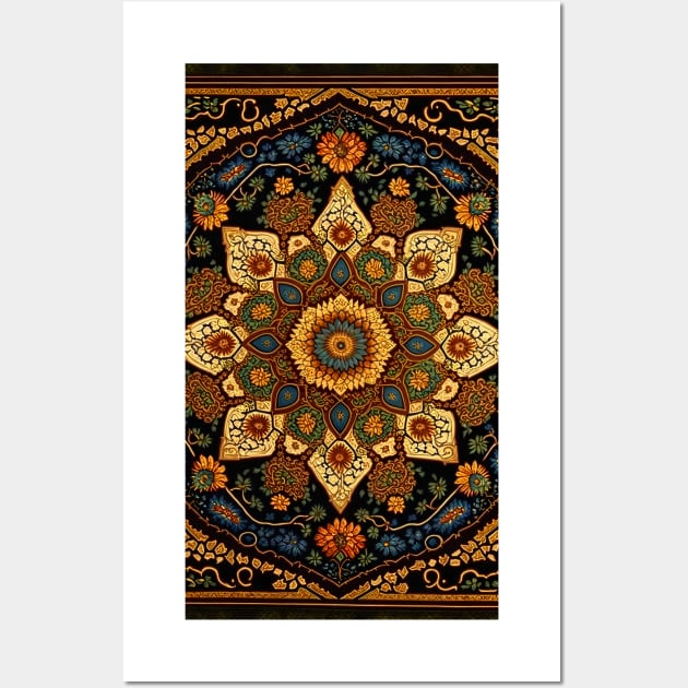 Persian carpet design 17 Wall Art by redwitchart